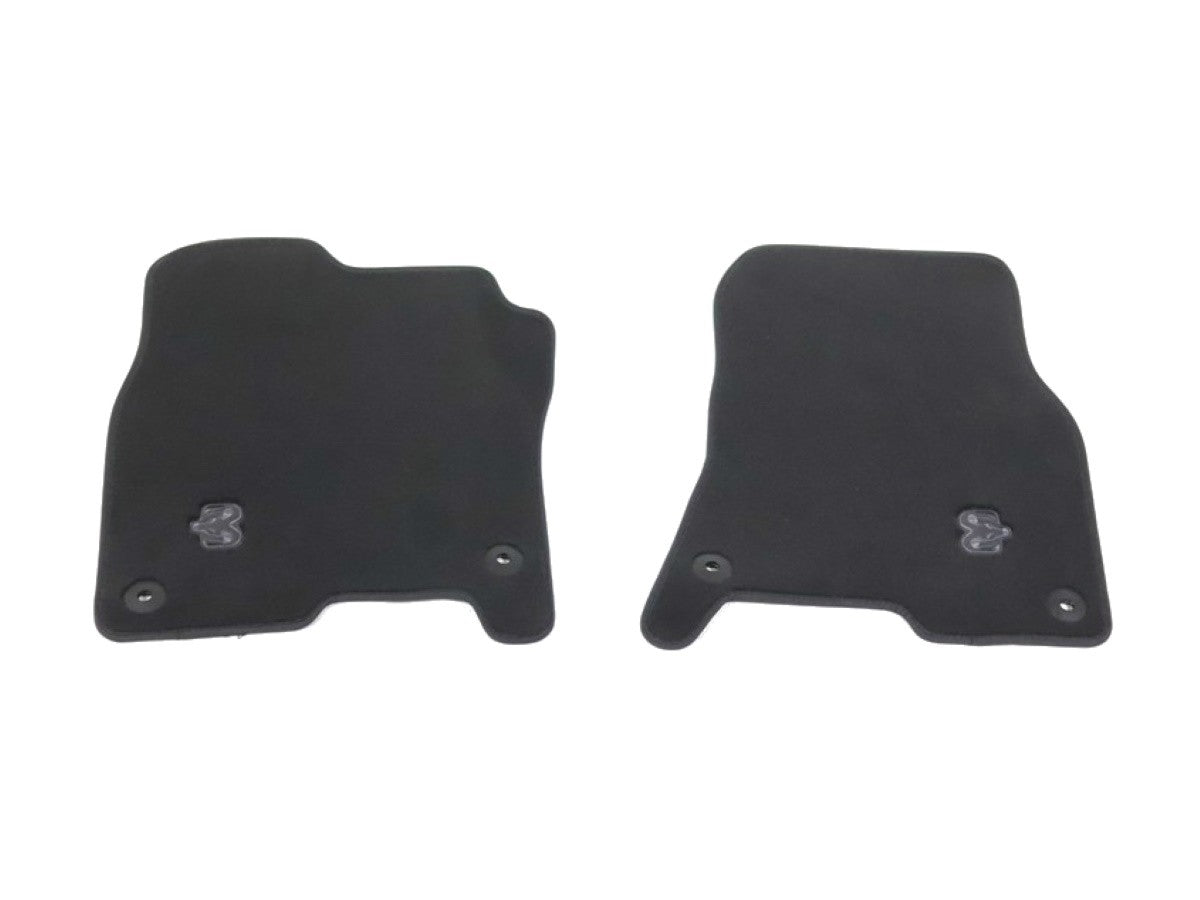 Mopar Premium Carpet Floor Mats - Front Crew\/Quad - Black - Mopar 82215405