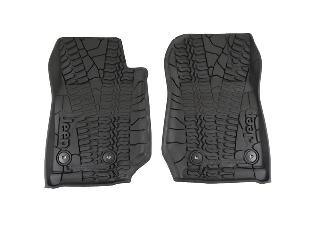 Jeep Wrangler JK 2014-2018 All Weather Rubber Mats, Front & Rear (Black) 82213860