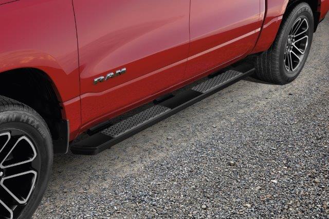 null Gloss Black Cab Length Running Boards for Ram 1500 DT New Body Style Crew Cab Truck 82215512AB