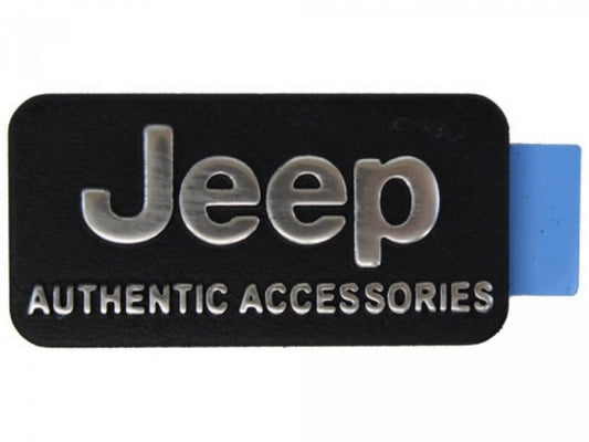 Mopar Genuine Mopar Jeep Authentic Accessories Badge Black Silver 82211201