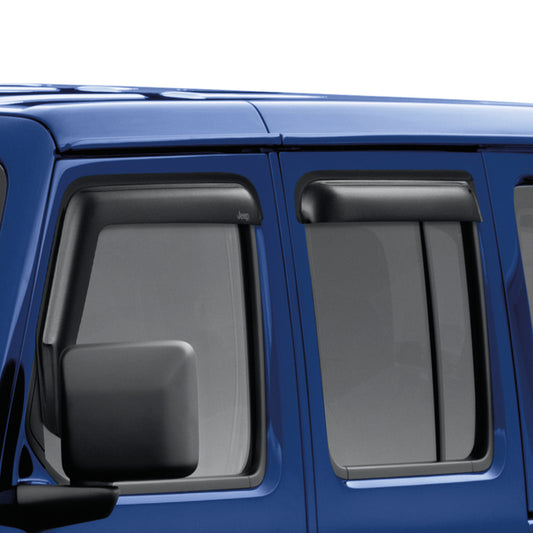 Mopar Side Window Air Deflectors -Jeep Wrangler 2018-2023 and Gladiator 2020-2023 82215368AB