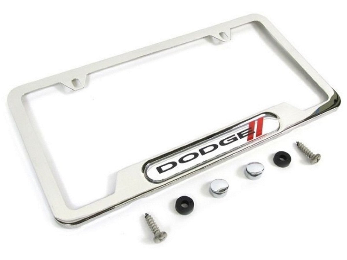 Mopar Plate Frame Polished W\/ Dodge Logo 82214766