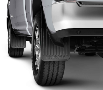 Ram DT Ram Truck 2019-2023 Heavy Duty Rubber Splash Guards, Front, WITHOUT Production Fender Flares 82216216AA