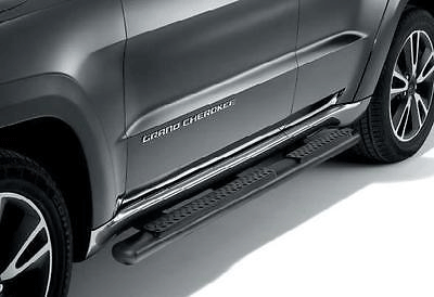 Jeep 2011-2023 High Altitude, Summit and SRT 8 Grand Cherokee Tubular Side Steps, Satin Black, N\/A For High Altitude, Summit & SRT 8  82212130AC