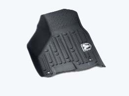 Mopar All Weather Rubber Mats, Quad Cab, Black for Ram 1500 DS Classic Body Style 82215581AB