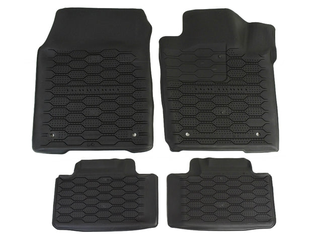 Dodge 2013-2015 Durango All Weather Rubber Mats, 1st & 2nd Rows (With Dodge Logo)  82213747