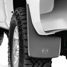 Ram Heavy Duty Rubber Mud Flaps, Front, WITHOUT Fender Flares for Ram 1500 DS Classic Body Style 82216221AA