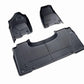 Ram Brown All Weather Rubber Mats, Front & Rear for Ram 1500 DT New Body Style Truck 82215322AD