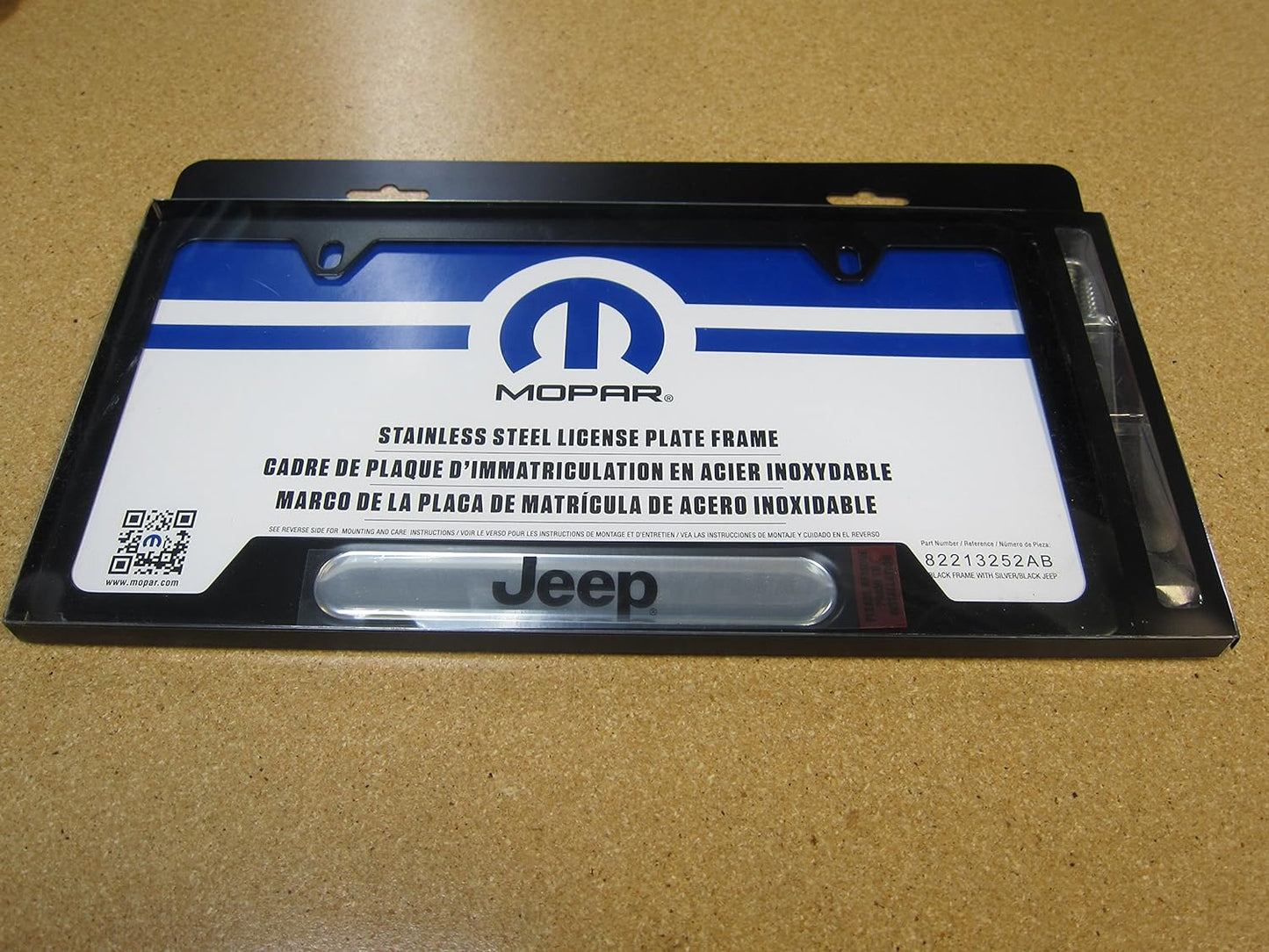 Mopar License Plate Frame  82213252AB