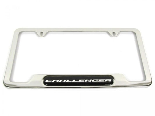 Mopar Plate Frame Polished W\/ Challenger Logo 82214923