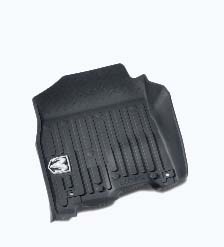 Mopar All Weather Rubber Mats, Quad Cab, Black for Ram 1500 DS Classic Body Style 82215581AB