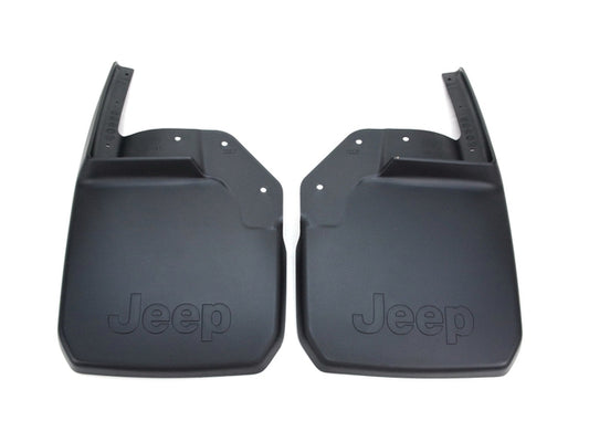 Jeep 2007-2018 JK Wrangler Deluxe Molded Splash Guards, Front, Without Off-Road & Tubular Bumpers 82210233