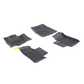 Dodge 2011-2023 WD Durango All Weather Rubber Mats, 1st & 2nd Rows (Captain's Chairs) (Black)  82215970AA